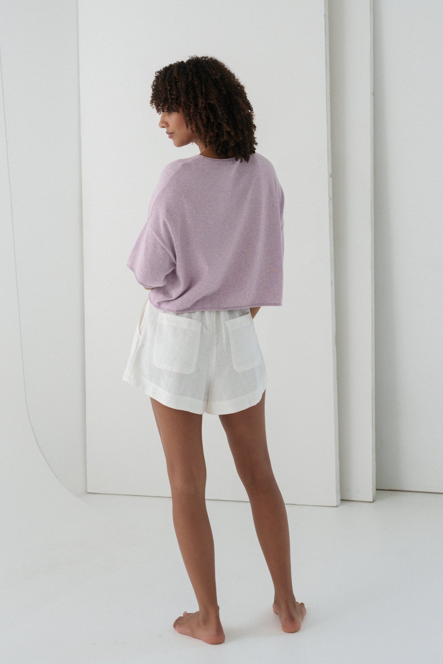 LILLY PILLY Addison knit top in Lilac