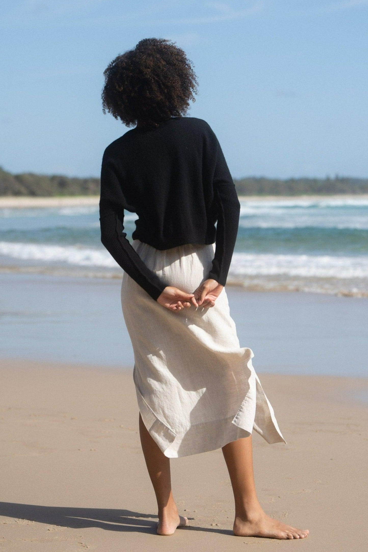 LILLY PILLY Collection Miri Knit made from 95% cashmere and 5% wool in Black